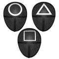 Squid Game Mask  | Squid game costume| Front Man & Guard Masks (Circle, Triangle, Square) - Squid Game Mask - Premium Quality Cosplay Costume - squid game mask. 