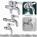 Washing Machine Tap 4-point Interface Double Ended Brass Faucet Mop Pool Expansion Faucet Multifunctional Bathroom Accessories. 