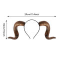 Halloween DIY Removable Devil Horns Hairband Costume Accessory Gothic Party Headpiece Cosplay Witch Craft Headgear. 