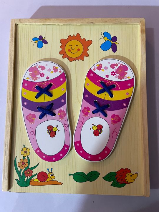 Shoes Lacing Exercises Educational kit PLE For Kids At Montessori, School, Child Care Centers