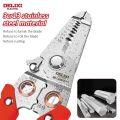 DELIXI ELECTRIC Wire Stripping Pliers Multifunctional Wire Splitting Pliers 7-Inch Electrician Special Pliers Wire Cutting Plier.