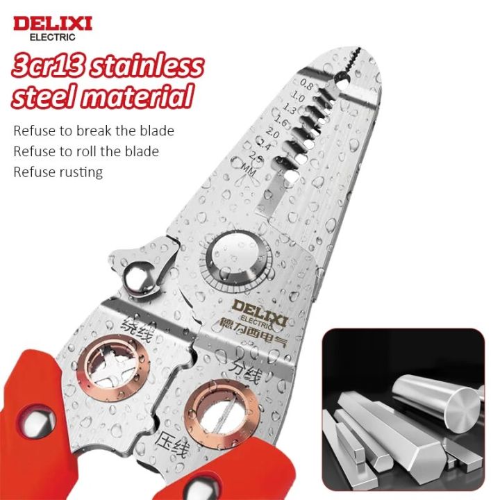 DELIXI%20ELECTRIC%20Wire%20Stripping%20Pliers%20Multifunctional%20Wire%20Splitting%20Pliers%207-Inch%20Electrician%20Special%20Pliers%20Wire%20Cutting%20Plier%20-%20Image%203