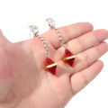 Kurapika Cosplay Ear Clip No Piercing Eardrop Anime Hunter x Hunter Drop Earrings for Women Men Jewelry Gift. 