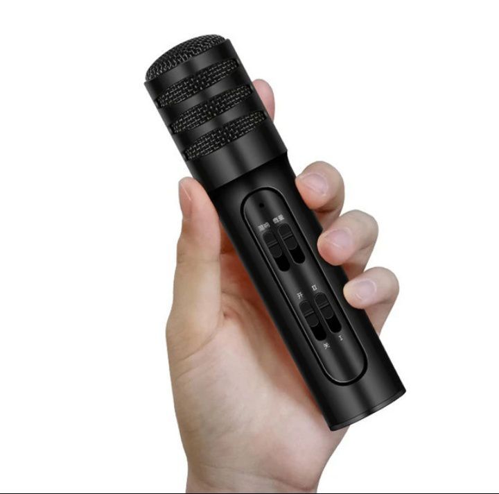 Handheld Microphone Phone K Song Condenser Microphone Universal K-Live Portable Smart Microphone external accompaniment