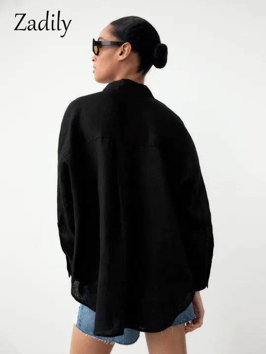 Zadily%20Minimalist%20Full%20Sleeve%20Oversize%20Black%20Women%20Basic%20Shirt%20Button%20Up%20Loose%20Woman%20Tuic%20Blouses%202025%20Autumn%20Female%20Long%20Tops%20-%20Image%202