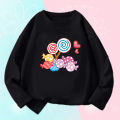 Soft Cotton Children Cartoon T Shirts Cute Pretty Bowknot Print Baby Long Sleeve T-Shirt For Girls Tee. 