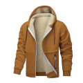 Animal Game Casual Hoodies for Men Heavyweight Fleece Sweatshirt Thick Sherpa Lined Hooded Zipper Jacket Thick Streetwear Coats.