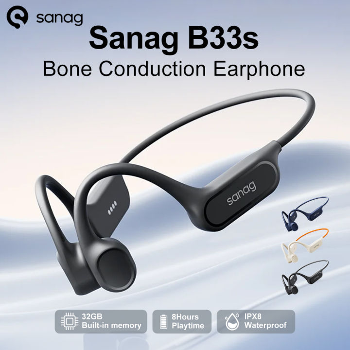 SANAG Cuffie a Conduzione Ossea, IP68 Impermeabili per Nuoto, MP3 Integrato 64GB, Bluetooth 6.0, Rivestimento in Silicone Liquido, Open Ear con AI Noise Cancelling, 9 Ore di Autonomia, Premium Sound SANAG Cuffie a Conduzione Ossea, IP68 Impermeabili per Nuoto, MP3 Integrato 64GB, Bluetooth 6.0, Rivestimento in Silicone Liquido, Open Ear con AI Noise Cancelling, 9 Ore di Autonomia, Premium Sound