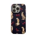 BURGA Cute Jaguar Phone Case for IPhone 16 15 14 13 12 11 Pro Max Plus Luxury Double-layer Back Cover. 