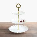 3-Tier Cupcake Stand Fruit Plate Holder Desserts Snack Candy Buffet Stand Tower for Christmas Wedding Party Cake Dessert Tray.