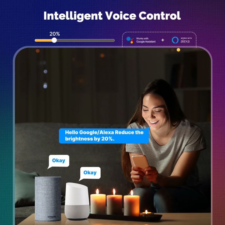 MOES%20WiFi%20Smart%20LED%20Downlight%20Zigbee%20Dimming%20Round%20Spot%20Light%209/12W%20RGB%20Color%20Changing%20Warm%20Cool%20light%20Alexa%20%20Home%20Vocie%20lightify%20-%20Image%204