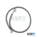 Washing machine inlet hose, front cover, thread joint 2 sides, length 1.5m (gray), washing machine parts. 