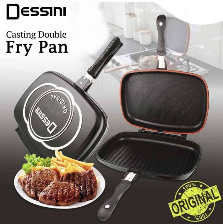 Original Dessini Double Sided Grill Pan 36CM Made In Italy