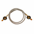 Outdoor camping flat gas cylinder interfilling adapter with 100cm line.