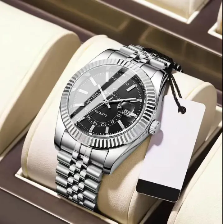 KASRLUO%20Men's%20Quartz%20Watch%20%E2%80%93%20Stainless%20Steel,%20Date%20Display,%20Formal%20Business%20Style%20-%20Image%203