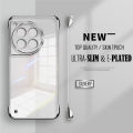 Plated Transparent Slim Frameless Phone Case For Oneplus 13 13R 12 12R 11 11R 10T 10R 10 Pro Lens Protection Plating Back Cover.
