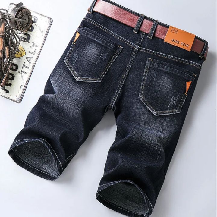 Summer%20Thin%20%20Men's%20Denim%20Shorts%20Elastic%20Washed%20Cotton%20Classic%20Male%20Casual%20Shorts%20Business%20Versatile%20Straight%20Short%20Jeans%20Korean%20-%20Image%207