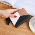 Korean mini women cute short 3 colors splice coin wallet. 