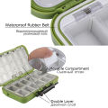 Goture Waterproof Fishing Box Double Side Removable Grid,Fishing Tackle Box for Bait Lure Hooks Storage,Carp Fly Fishing Box. 