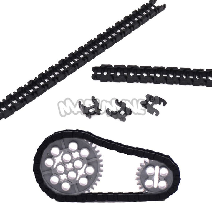 Technology%20Building%20Blocks%20Track%20Sheet%20Set%20High-Tech%20Bricks%20Parts%20Chain%20Wheel%20Gear%20Tire%20Car%20Tank%20Mechanical%20Accessories%2057518%20-%20Image%205