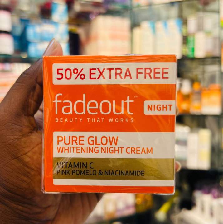 Fade out pure glow night cream