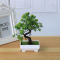 Garden Arrangement Ornaments Plastic Plants Bonsai Small Tree Pot Fake Plant Potted Flower Home Room Table Decoration. 