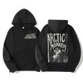 Men's retro rock Arctic monkey hooded sweatshirt hooded sweatshirt with music album patternHip Hop large retro hooded sweatshirt.