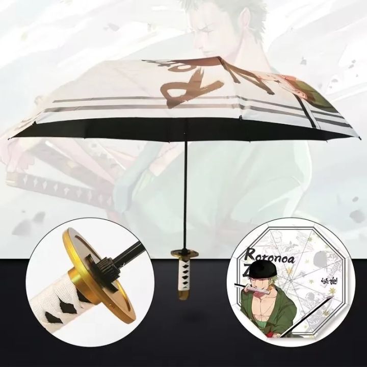 Anime Umbrella / Zoro Wado Ichimonji Design Folding Umbrella/ One Piece