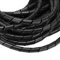 "Spiral Cable Wrap Wire Organizer  Flexible Plastic Sleeve for Cable Management. 