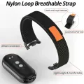 Nylon Breathable Strap for Xiaomi Mi Band 8 9 Wristband Bracelet Metal Head Particles Summer Replacement Belt. 