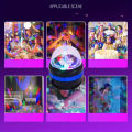 LED Starry Sky Lights Bedroom NightLights 5V USB Decoration Atmosphere Projector Lamp 360° Rotating For Weddings Christmas. 