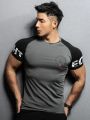 Summer Gyms T Shirt Men Bodybuilding Fitness Quick-Dry Short Sleeve T-Shirt Training Tees Fashion Muscle T Shirt Man Sportswear.