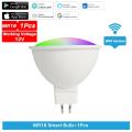 MR16 Smart Bulb WiFi RGB+CW 5W 12V LED Dimmable Lamps EWelink APP Control Light Bulb Work With Alexa Google Home Smartthings. 