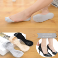 Socks women's Super Invisible No Show  Summer Thin Silicone Non-slip Shallow Mouth Solid  For High Heels Boat Socks. 