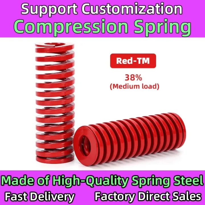 Red 1PCS Compressed Spring Die Buffer Springs for Car Trunk Tailgate ...
