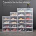 Shoe Box clear color large size box with lid multi-purpose storage box stackable lid. 