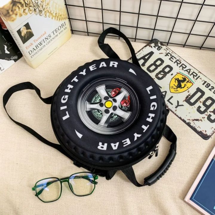 Tire%20Childrens%20Schoolbag%20Fashion%20Kindergarten%20Backpack%20Childrens%20Fun%20Cute%20and%20Cool%20Style%20Waterproof%20Breathable%20Wearresistant%20-%20Image%203