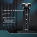 Electric Shaver 3D Powerful Smart Magnetic Rechargeable Men's Shaving Razor Rechargeable Portable Triple Blades Beard Razor. 