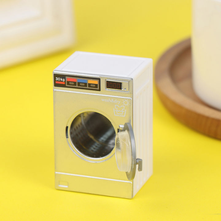 1:12%20Dollhouse%20Miniature%20Washing%20Machine%20Home%20Appliance%20Laundry%20Model%20Decor%20Toy%20-%20Image%203