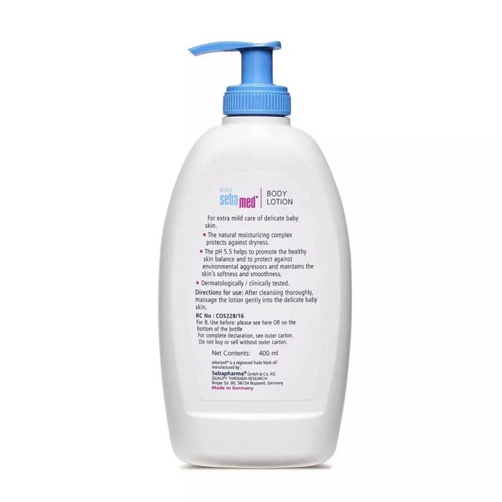 SEBAMED%20BABY%20BODY%20LOTION%20400ML%0A%0Ainternational%20-%20Image%202