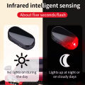 Car Fake Security Light Solar Powered Simulated Dummy Alarm Wireless Warning Anti-Theft Caution Lamp LED Blue/Red Flashing Light. 