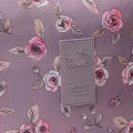 Travel Makeup Bag - Large Cosmetic Organizer Case for Women and Girls - Light Purple AOP Design. 