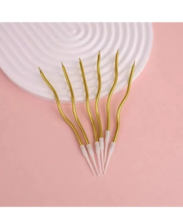 (Pack%20of%206)%20Happy%20Birthday%20Spiral%20Candle%20with%20Holder%20for%20Cake%20-%20Champaign%20Gold%20-%20Image%206