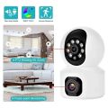 V380 Pro Dual Lens Wireless Dome Camera WIFI Home Smart Protection Wireless CCTV Indoor Camera Two Way Audio.