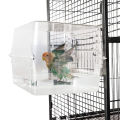 Bird Bath Shower   Bathtub Box  Large Hanging Clear Transparent  Cube   for Parrots  Cage Accessories Bowl. 