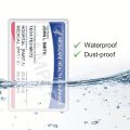 10 pieces of transparent PVC card protective cover - waterproof and durable, credit card and ID card cover.