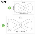 QJH Leather Metal Cutting Dies, Backpack Strap Cutting Dies, Hand Bow Knot Cutting Dies, DIY Leather Cutting/Punch Die Cut Mold. 