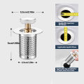 Bathroom Sink Plug Stopper Stainless Steel Filter Basket Sink Drain Hair Catcher for Washroom Restroom Kitchen. 
