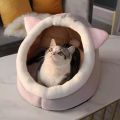 Winter Cute and Warm Cat/Dog House Foldable and Washable Puppy Cave Sofa Pet Bed House Suitable for Small and Medium Sized Dogs. 