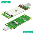 Mini PCI-E to USB Adapter With SIM card Slot for WWAN/LTE Module. 